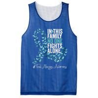 Food Allergies Awareness Month Teal Ribbon Gift Mesh Reversible Basketball Jersey Tank