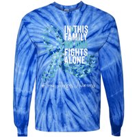 Food Allergies Awareness Month Teal Ribbon Gift Tie-Dye Long Sleeve Shirt