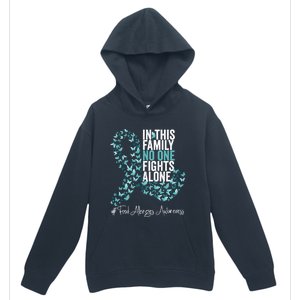 Food Allergies Awareness Month Teal Ribbon Gift Urban Pullover Hoodie