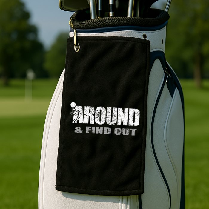 Fuck Around And Find Out Golf Towel