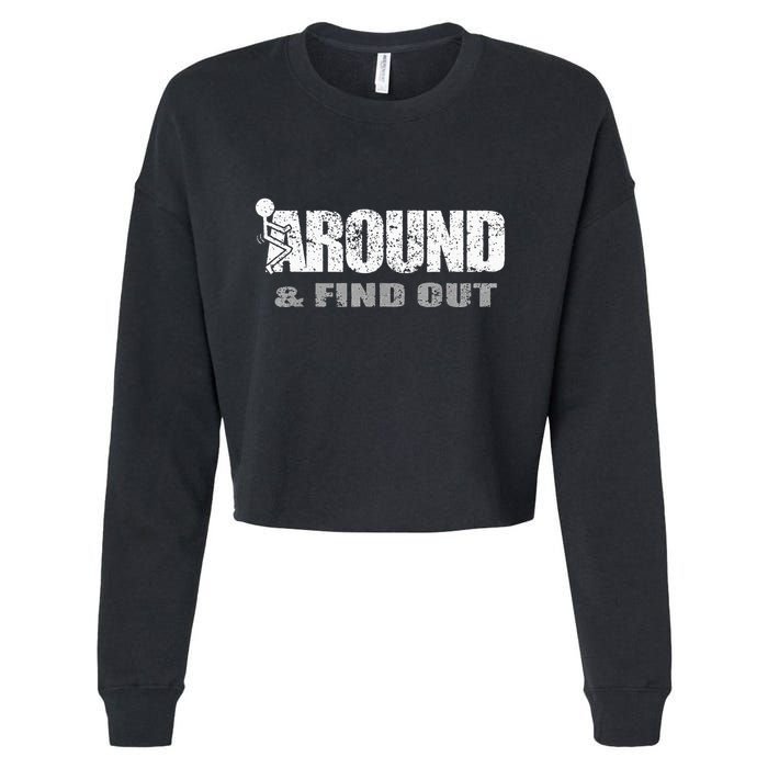 Fuck Around And Find Out Cropped Pullover Crew