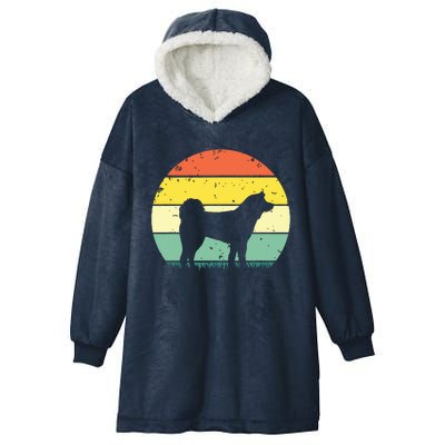 Funny Akita Art Men Women Dog Walker Veterinarian Dog Sitter Hooded Wearable Blanket