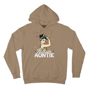 Funny Autism Awareness Gifts Autistic Autism Auntie Hoodie