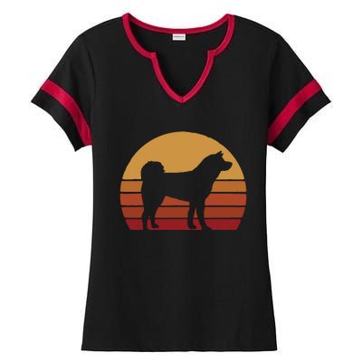 Funny Akita Art Men Women Dog Walker Veterinarian Dog Sitter Ladies Halftime Notch Neck Tee