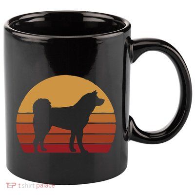 Funny Akita Art Men Women Dog Walker Veterinarian Dog Sitter 11oz C Handle Ceramic Mug