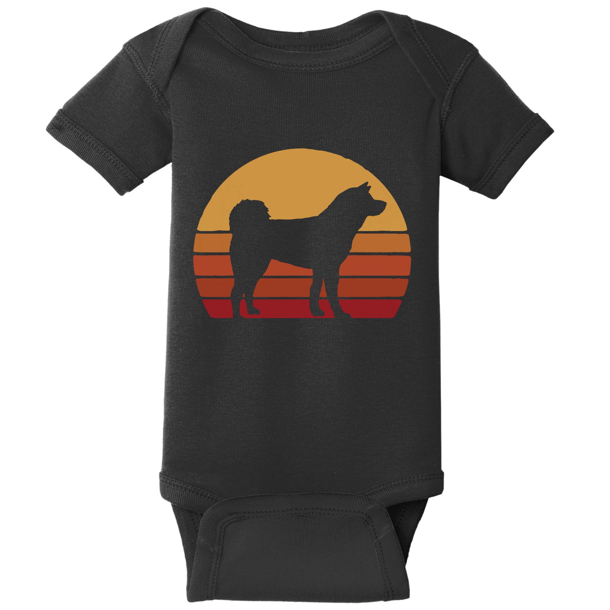 Funny Akita Art Men Women Dog Walker Veterinarian Dog Sitter Baby Bodysuit