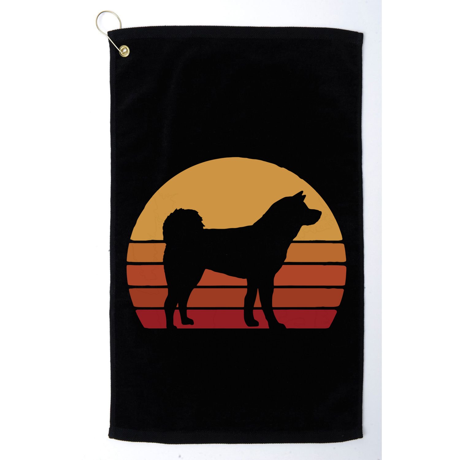 Funny Akita Art Men Women Dog Walker Veterinarian Dog Sitter Golf Towel