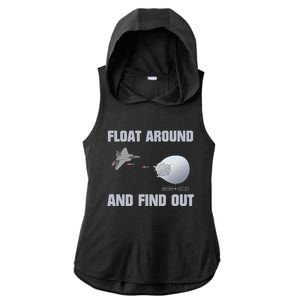 Float Around And Find Out Ladies PosiCharge Tri-Blend Wicking Draft Hoodie Tank