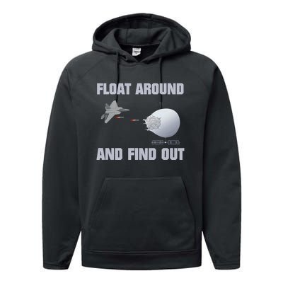 Float Around And Find Out Performance Fleece Hoodie