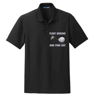 Float Around And Find Out Dry Zone Grid Polo