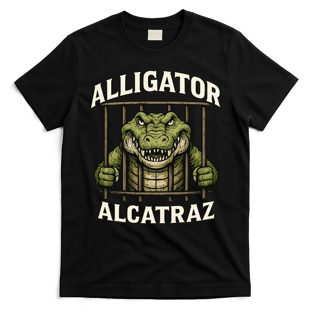 Funny Alligator Alcatraz Jail Prison Gator T-Shirt