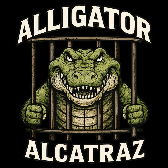 Funny Alligator Alcatraz Jail Prison Gator Sustainable Bucket Hat