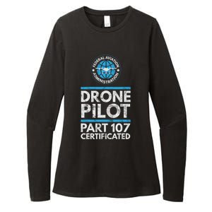 Federal Aviation Administration Certified Drone Pilot Gift Funny Gift Womens CVC Long Sleeve Shirt