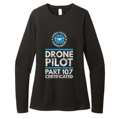 Federal Aviation Administration Certified Drone Pilot Gift Funny Gift Womens CVC Long Sleeve Shirt