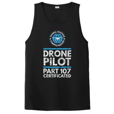 Federal Aviation Administration Certified Drone Pilot Gift Funny Gift PosiCharge Competitor Tank