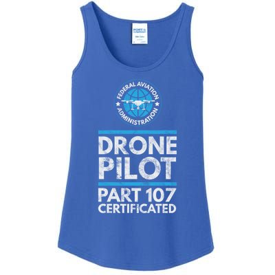 Federal Aviation Administration Certified Drone Pilot Gift Funny Gift Ladies Essential Tank