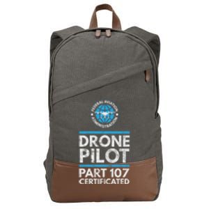 Federal Aviation Administration Certified Drone Pilot Gift Funny Gift Cotton Canvas Backpack