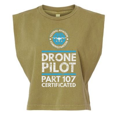 Federal Aviation Administration Certified Drone Pilot Gift Funny Gift Garment-Dyed Women's Muscle Tee