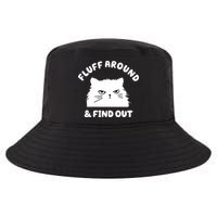 Fluff Around And Find Out Funny Angry Cat Cool Comfort Performance Bucket Hat