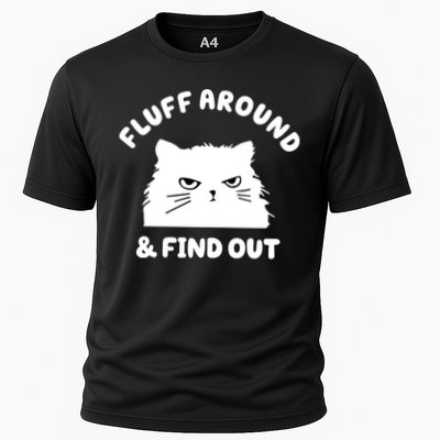 Fluff Around And Find Out Funny Angry Cat Performance Shirt