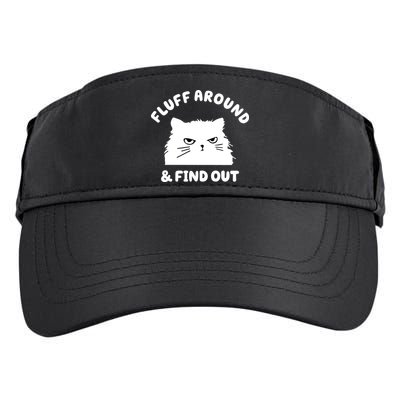 Fluff Around And Find Out Funny Angry Cat Adult Drive Performance Visor