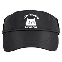 Fluff Around And Find Out Funny Angry Cat Adult Drive Performance Visor