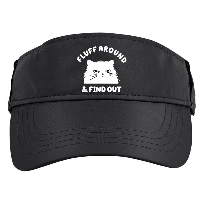 Fluff Around And Find Out Funny Angry Cat Adult Drive Performance Visor