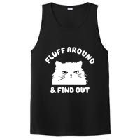 Fluff Around And Find Out Funny Angry Cat PosiCharge Competitor Tank