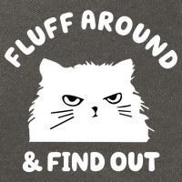 Fluff Around And Find Out Funny Angry Cat Cotton Canvas Backpack