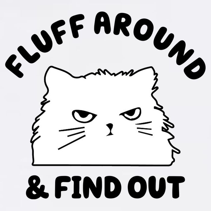 Fluff Around And Find Out Funny Angry Cat Garment-Dyed Sweatshirt