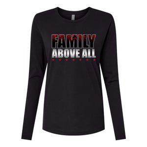 Family Above All Roman Wrestler Womens Cotton Relaxed Long Sleeve T-Shirt