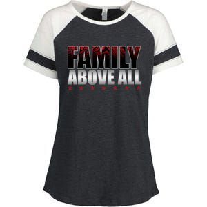 Family Above All Roman Wrestler Enza Ladies Jersey Colorblock Tee