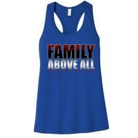 Family Above All Roman Wrestler Women's Racerback Tank