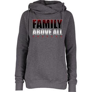 Family Above All Roman Wrestler Womens Funnel Neck Pullover Hood