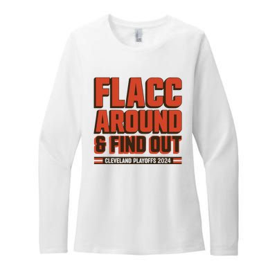 Flacc Around And Find Out Womens CVC Long Sleeve Shirt