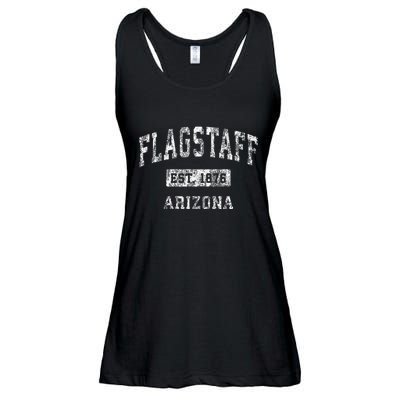 Flagstaff Arizona Az Vintage Established Ladies Essential Flowy Tank