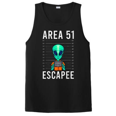 Funny Alien Art Alien Lover Area 51 Escapee Alien PosiCharge Competitor Tank