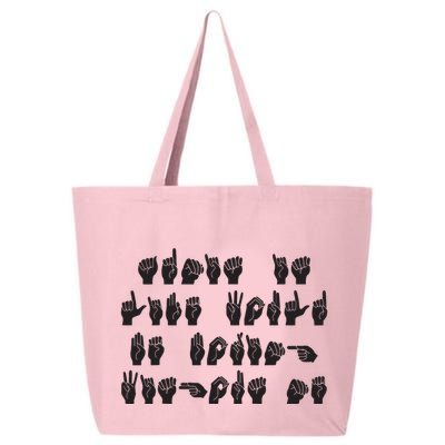Funny ASL American Sign Language 25L Jumbo Tote