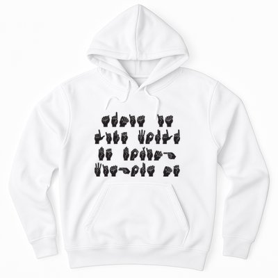 Funny ASL American Sign Language Hoodie