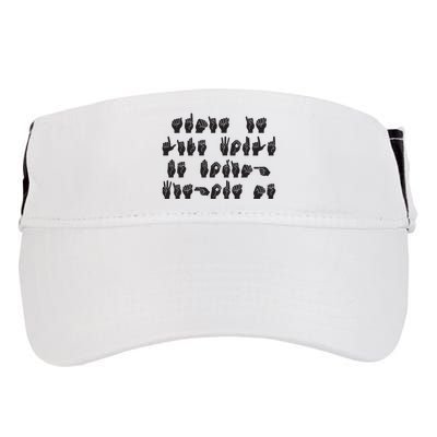 Funny ASL American Sign Language Adult Drive Performance Visor