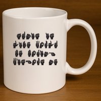 Funny ASL American Sign Language 11oz C Handle Ceramic Mug