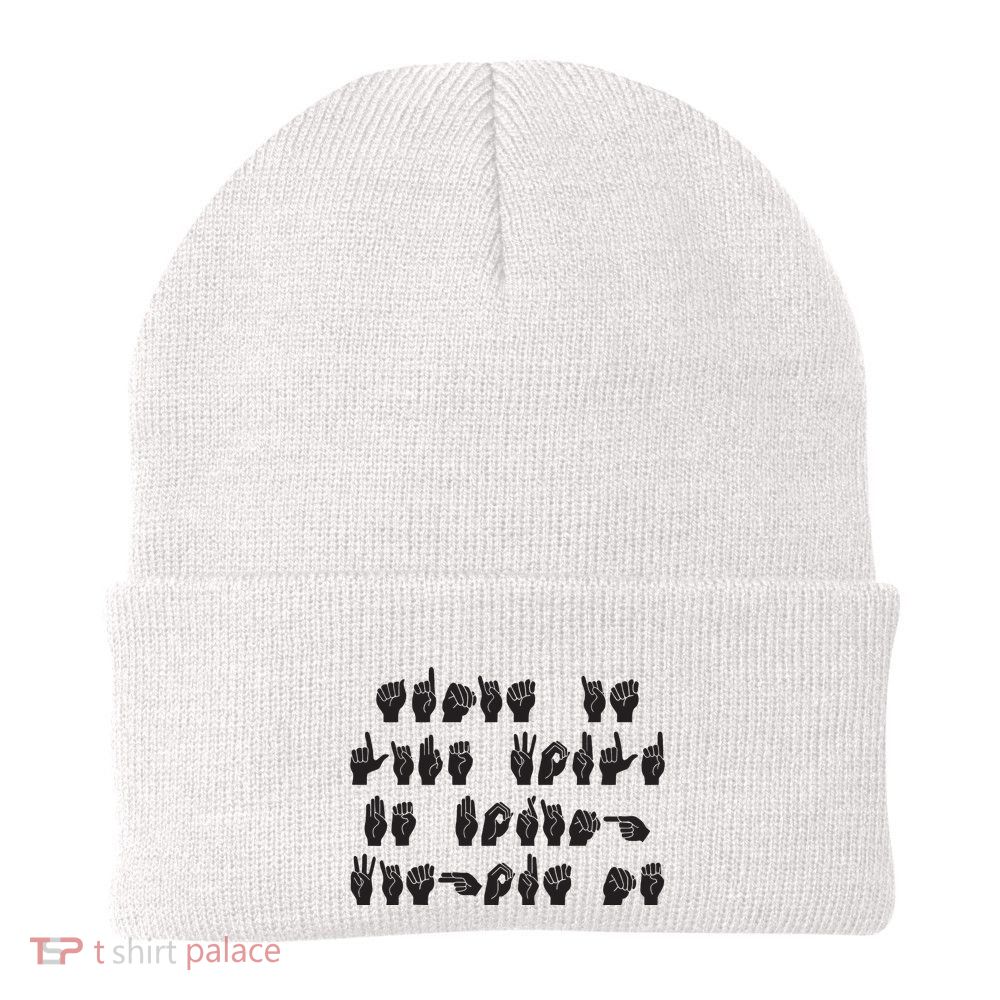 Funny ASL American Sign Language Beanie