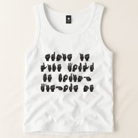 Funny ASL American Sign Language Tank Top