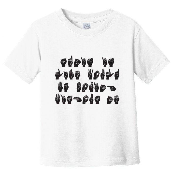 Funny ASL American Sign Language Toddler T-Shirt