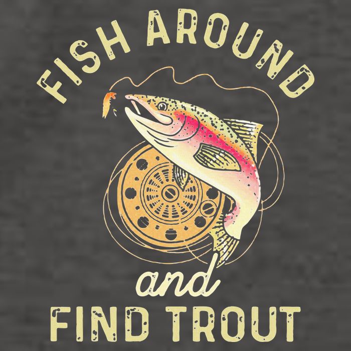 Fish Around And Find Trout Funny Fishing Vector Backpack