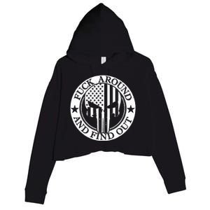 Fuck Around And Find Out Crop Fleece Hoodie