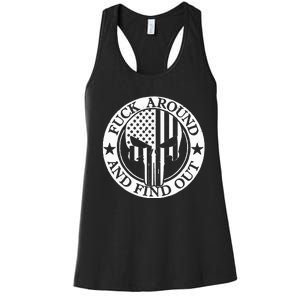 Fuck Around And Find Out Women's Racerback Tank