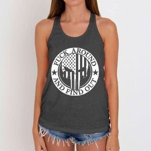 Fuck Around And Find Out Women's Knotted Racerback Tank