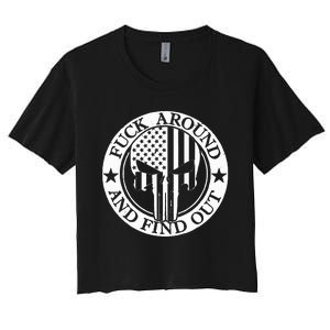 Fuck Around And Find Out Women's Crop Top Tee