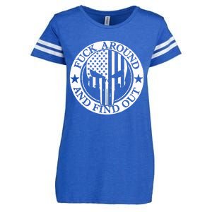 Fuck Around And Find Out Enza Ladies Jersey Football T-Shirt